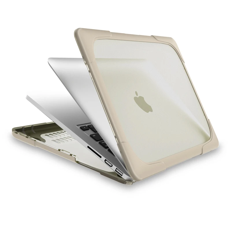 Чехол-подставка для Apple MacBook Retina 13 дюймов A1502 A1425 Мягкий силикон ТПУ + Жесткий Чехол