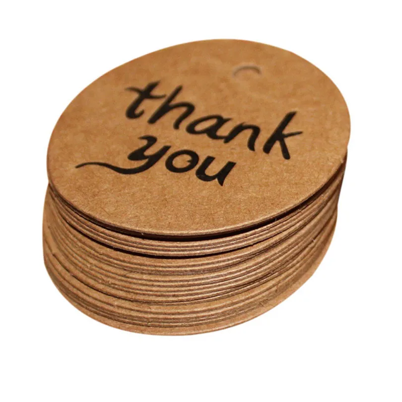 100 шт Свадебные крафт-бумажные бирки Бонбоньерки сувенирные персонализированные