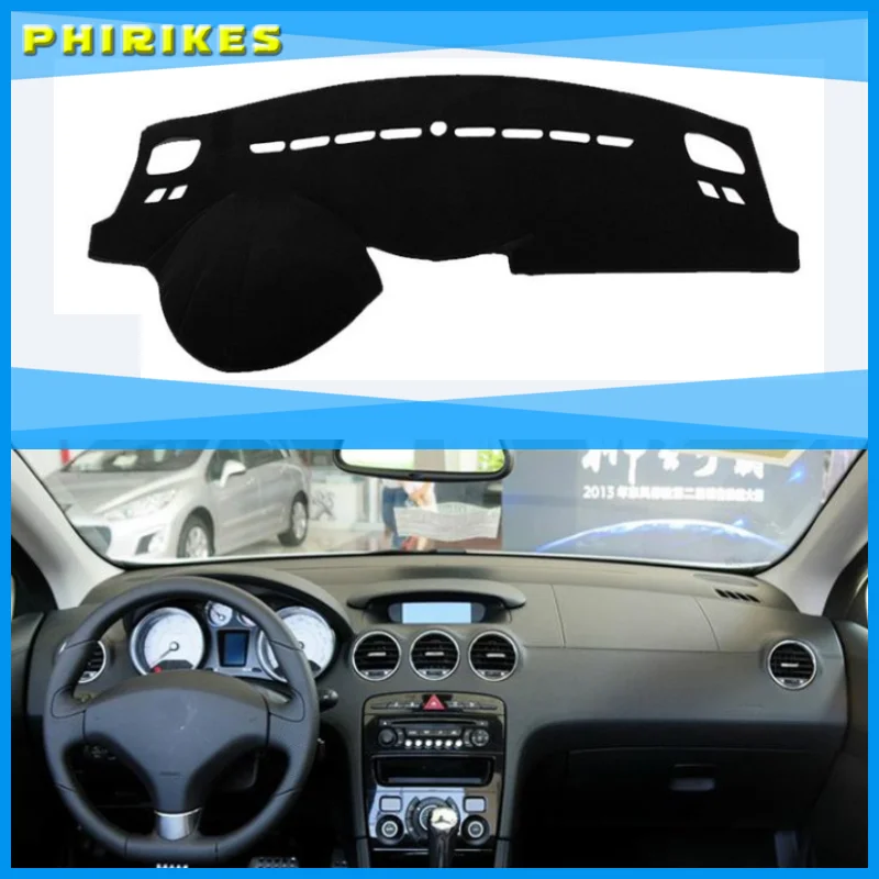 

For Peugeot 408 2010-2013 Right and Left Hand Drive Car Dashboard Covers Mat Shade Cushion Pad Carpets Accessories