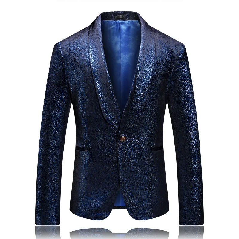 

Men's suits Blazers men's gold velvet hot gold cool party dance suit suit men's high quality single button suit Blazers