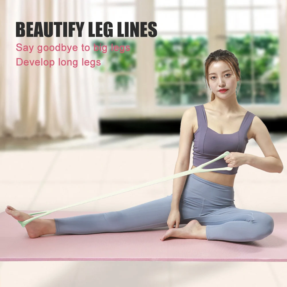 Йога Комплект эластичных лент из эластичного силикона тренажерный зал канат для