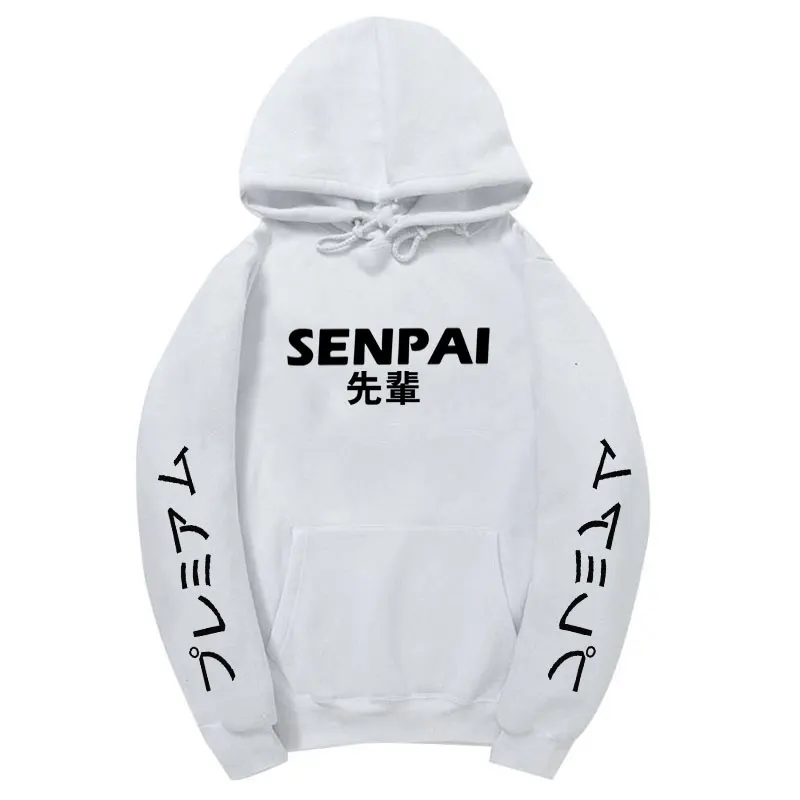 Модная японская уличная одежда SENPAI, толстовка с капюшоном, несколько цветов, мужские и женские толстовки, пуловер, sudadera hombre