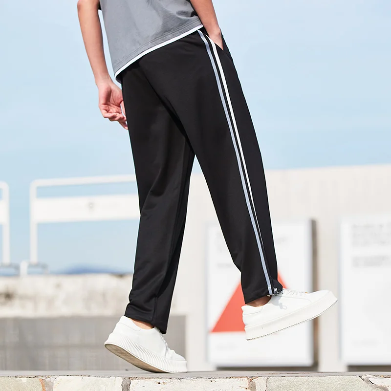 

SEMIR Casual Pants Men 2021 Summer New Side Webbing Contrast Color Pants Korean Style Trendy Trousers Personality