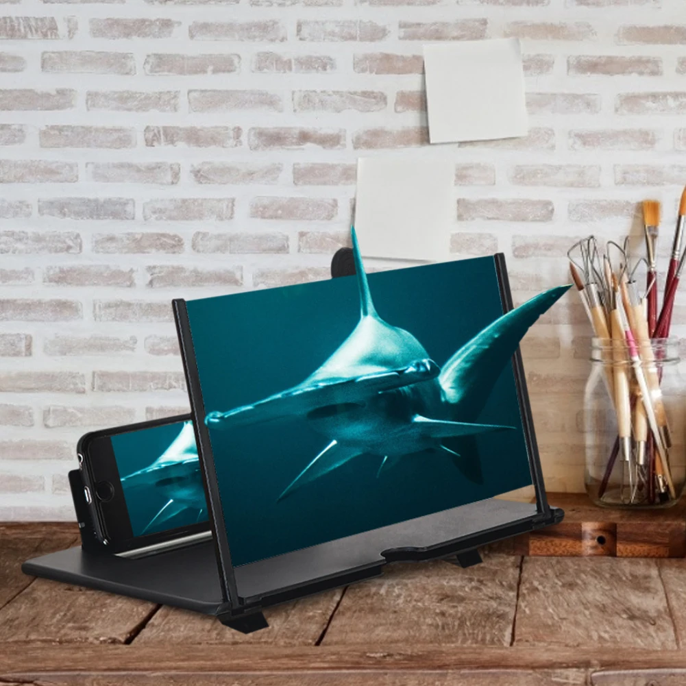 

Подставка-держатель для смартфона, 12 дюймов, 3D, HD-лупа, универсальный, складной