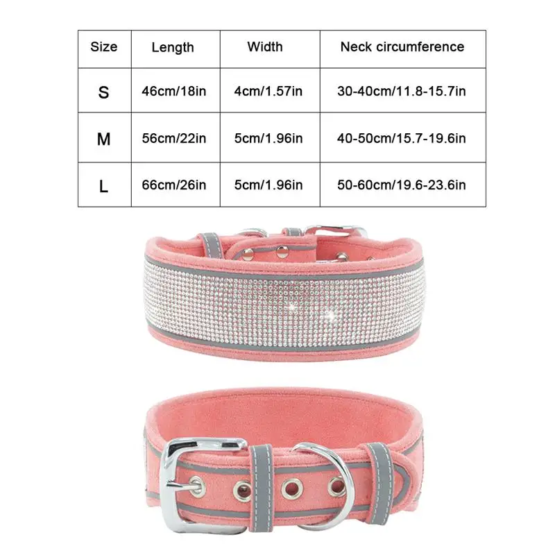 Домашние питомцы собаки ошейник для ночного жгут собака капот Bling Стразы Mutisize С