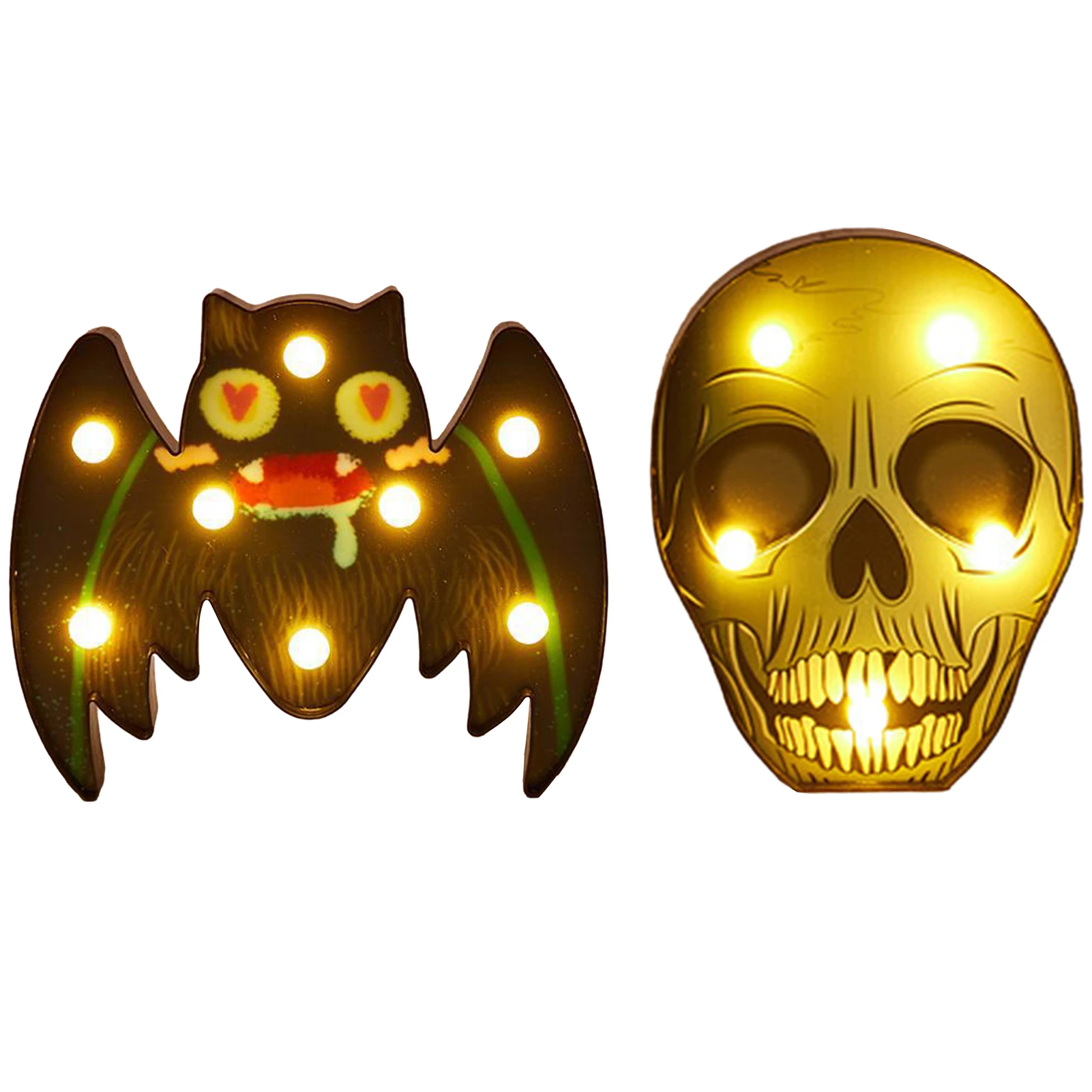 

Halloween Decoration Lamp LED String Skull Bat Night Light Outdoor Night Light Horror Halloween Party Modeling Light Security