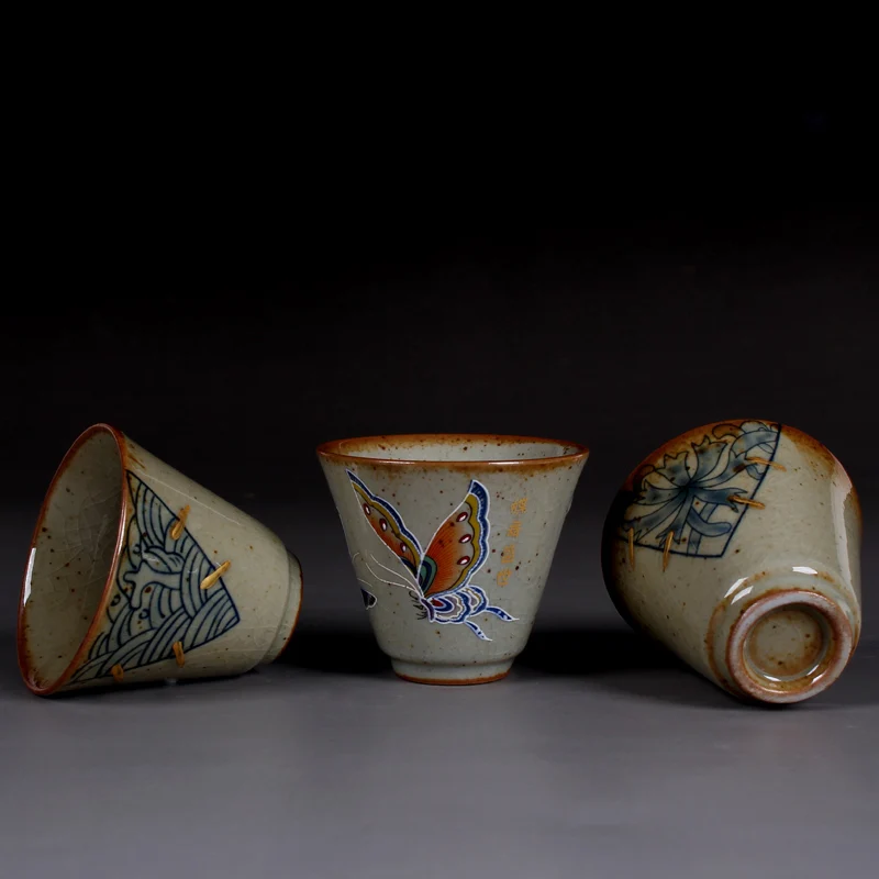 Новая ретро печь для обжига керамики смена Кунг чашки фу керамический чайник