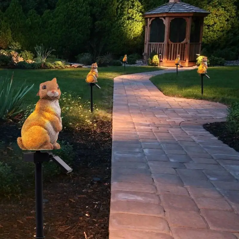 

Solar Power LED Rabbit Lawn Light Outdoor Waterproof Garden Landscape Lamp