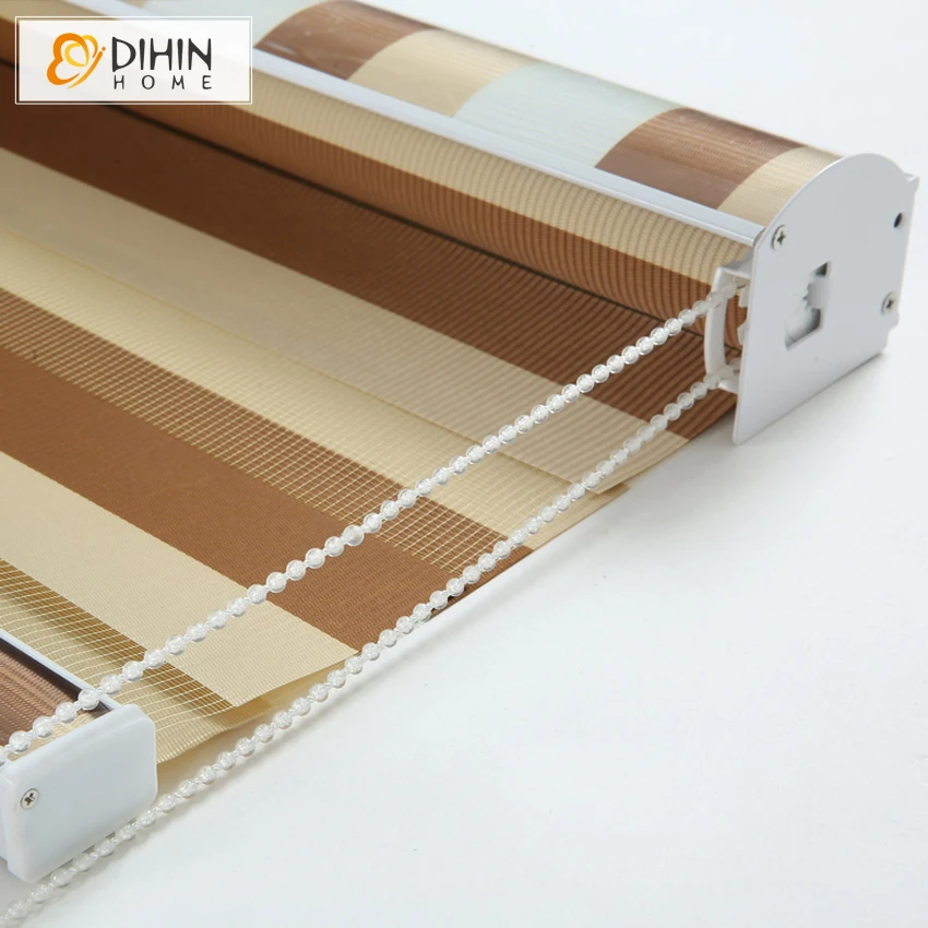 High Quality Double Color Design Blackout Window Curtains Layer Zebra Blinds Rollor Blind Easy Install Cut To Sizes | Дом и сад