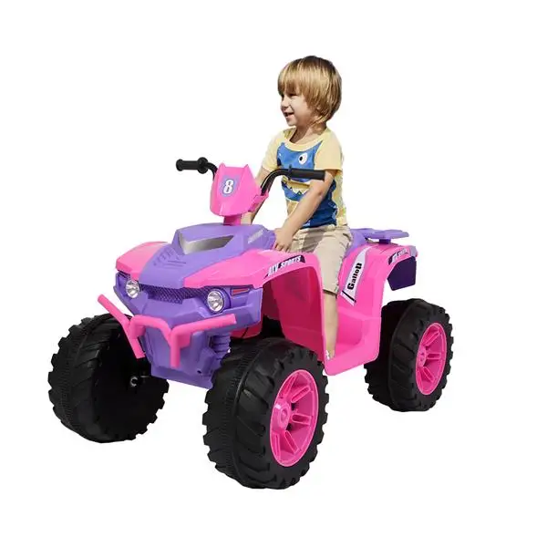 

LZ-9955 ALL Terrain Vehicle Dual Drive Battery 12V7AH*1 without Remote Control with Slow Start Pink & purple