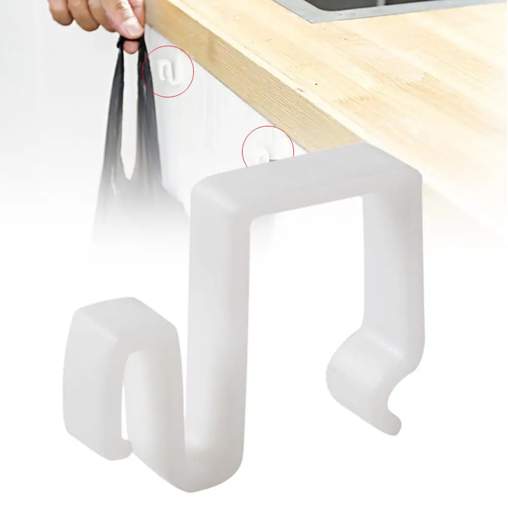 

1Pcs Portable Kitchen Cupboard Cabinet Door Towel Bag Hanging Hook Sundries Garbage Bag Rack Hooks for Hanging