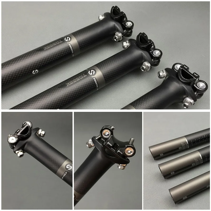 NEW TOSEEK Carbon Seatpost Accessory Mountain/Road Bike Seat Post Bikes Parts Bicycle Tige De Selle carbon fiber Bicicleta | Спорт и