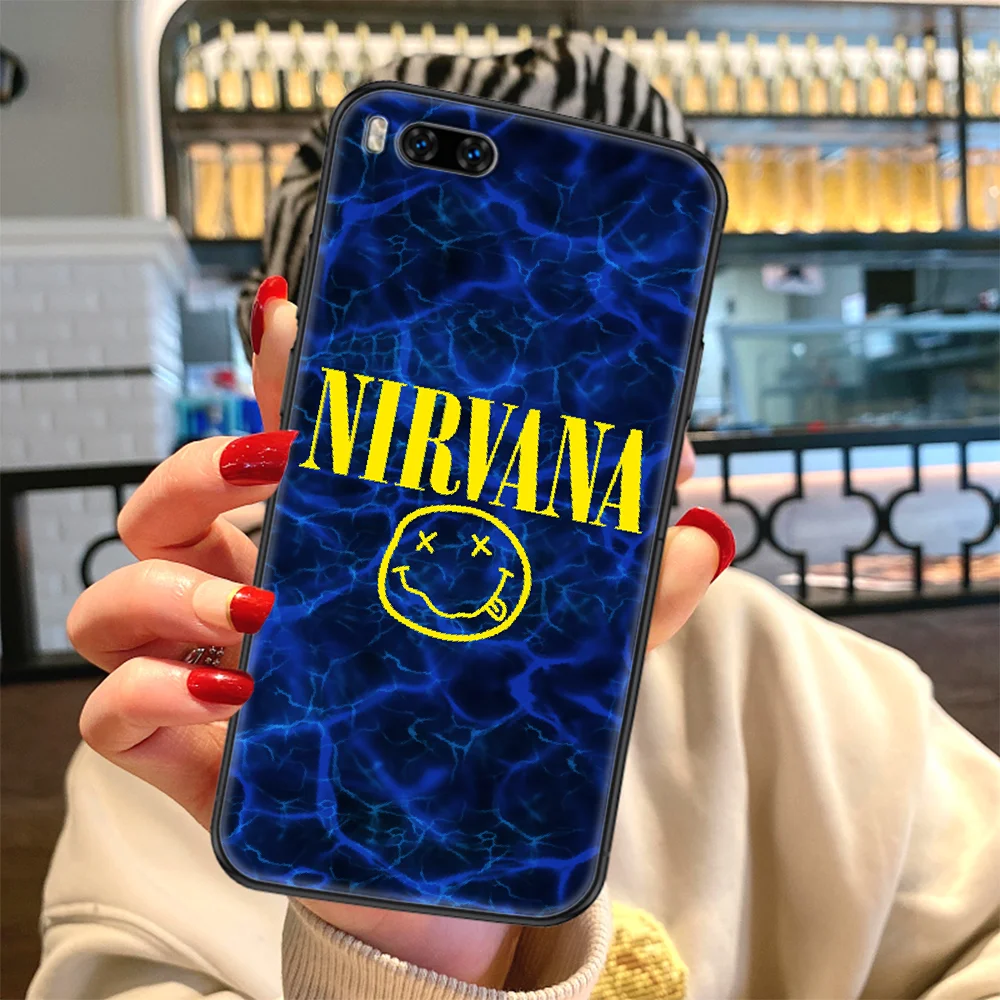 

Kurt Nirvanas Cobain Phone case For Xiaomi Mi Max Note 3 A2 A3 8 9 9T 10 Lite Pro Ultra black 3D funda soft bumper pretty