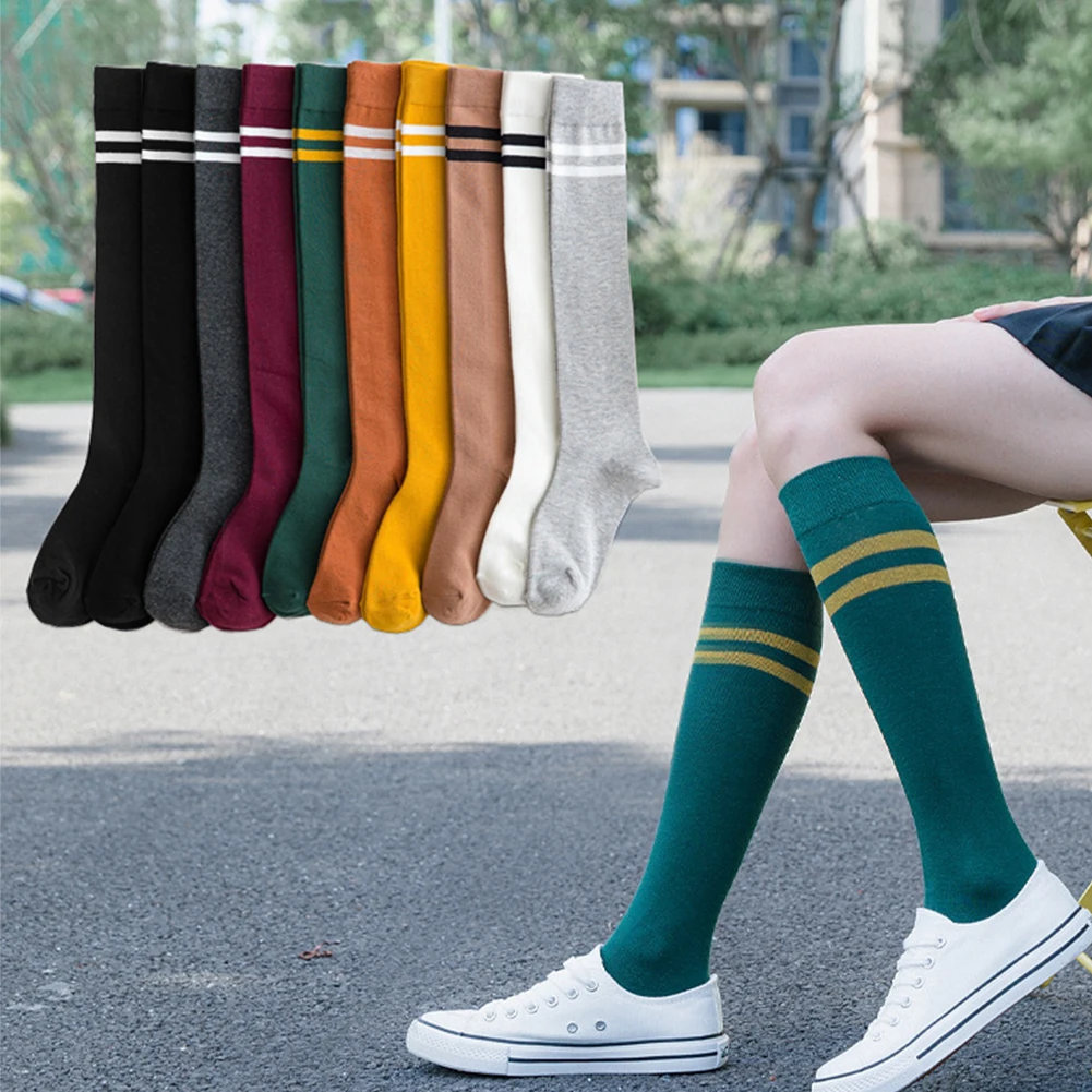 

Sexy Socks Striped Long Socks Women Stockings Warm Thigh High Stockings Ladies Girls New Fashion Striped Knee Socks Women
