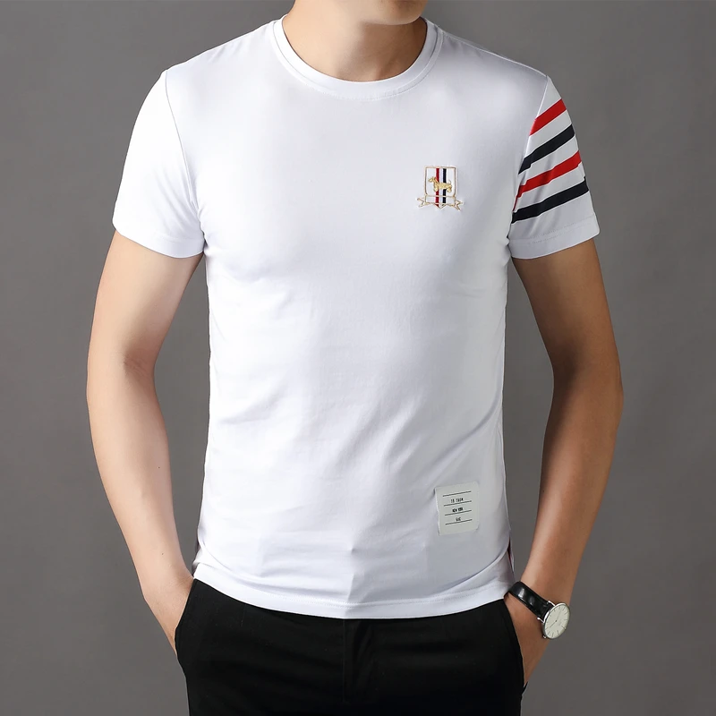 

2021 Summer Brand Anime Graphic T Shirts Harajuku Men Clothing Oversized Tops & Tees White Plus Size Korean Clothes Short Sleeve