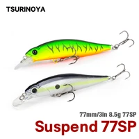 tsurinoya 77sp jerkbait suspending minnow fishing lure dw101 77mm 8 5g 0 7 0 9m pike bass artificial hard baits wobbler lures