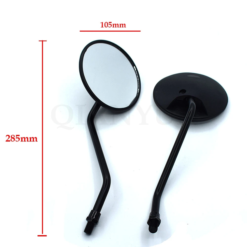 1 двойное круглое мотоциклетное зеркало универсальное 10 мм заднего вида для Suzuki