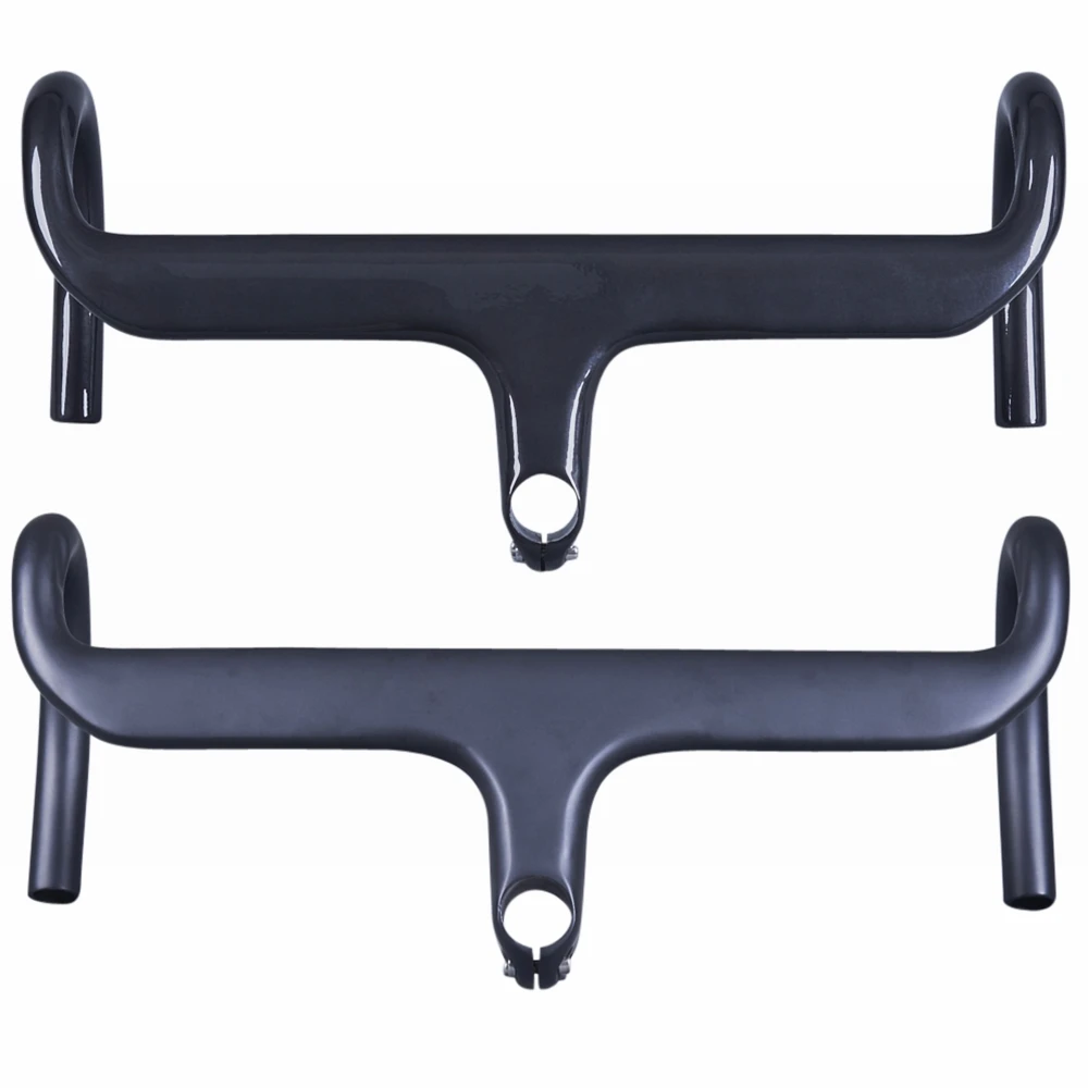 

Full UD Carbon Bicycle Handlebar Road Bike Integrated Handlebar Cycling Drop Bar With Stem 28.6mm Ultralight 325g
