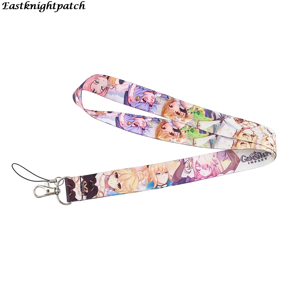 

12pcs/lot E2794 Anime Keychain Phone Lanyard Fashion Strap Neck Lanyards ID Card Holder Keys Kids Gift