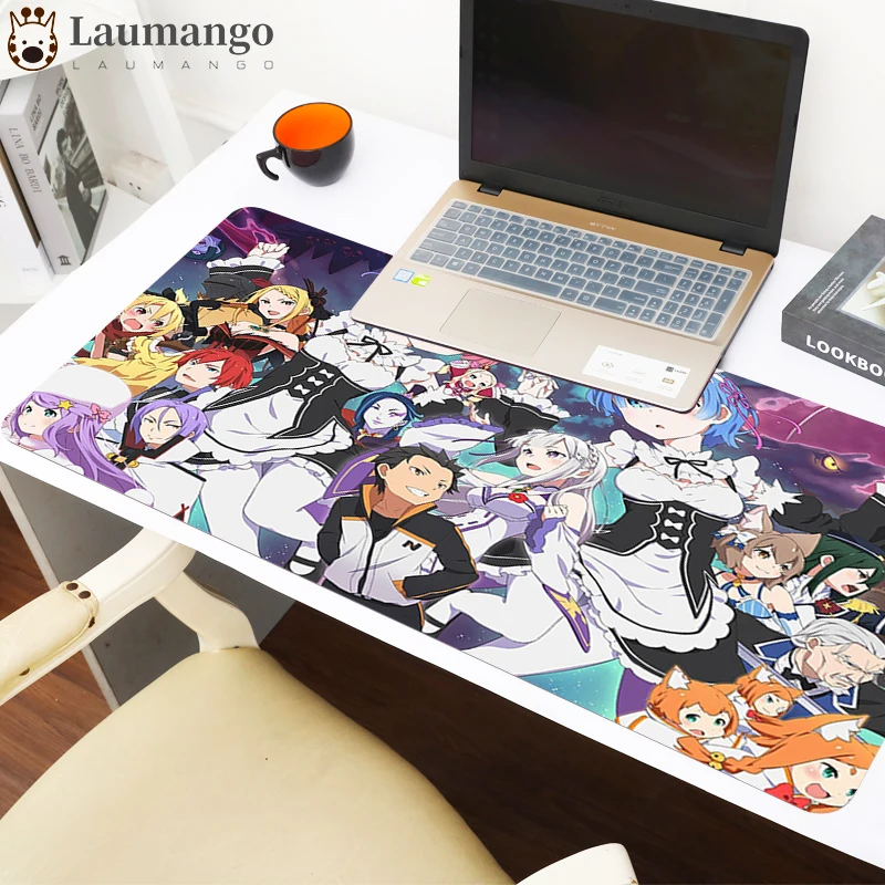 

Mouse pad gamer Starting Life in Another World 800x400x3mm notbook mouse mat large thicken pad mouse PC desk padmouse