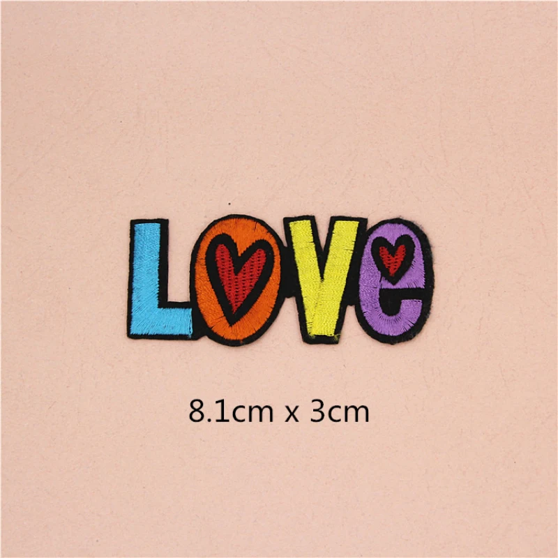 12 шт микс сердце узор вышитые железные Лоскутные значки для сумок шляпа кепки