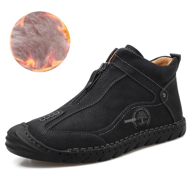 

Men's Leather Shoes, Trendy, Comfortable Sports Shoes, Fashion Short Boots, High-top Sports Shoes, Warm Shoes Casual Men's Shoes