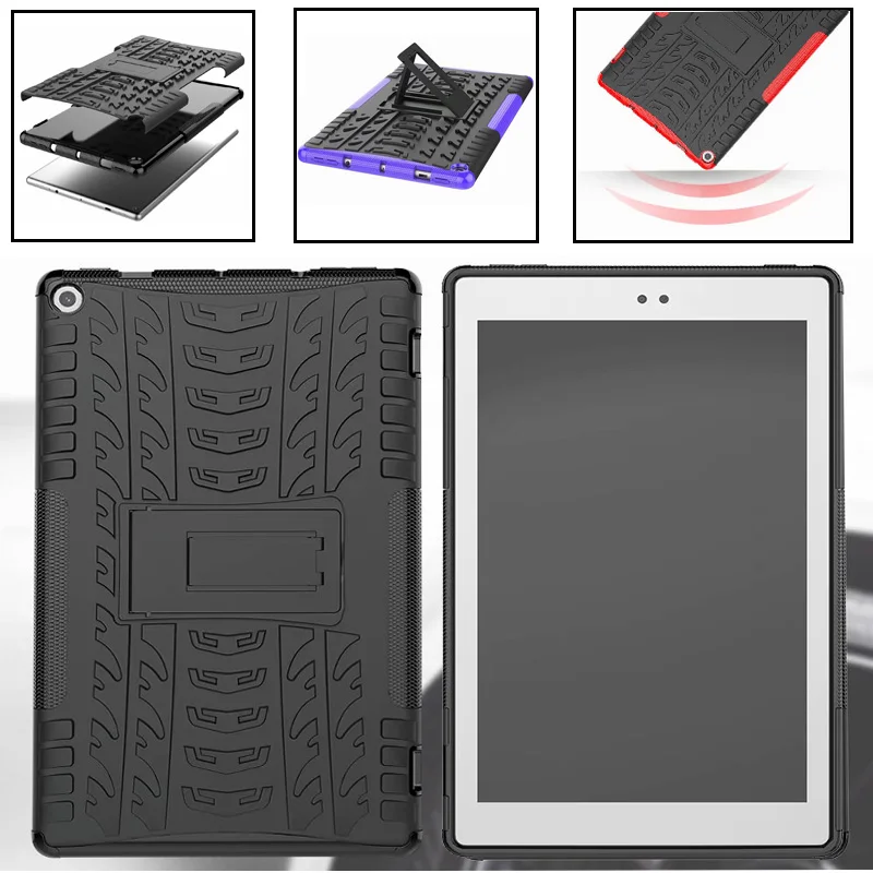 

Heavy Duty Armor Case Hybrid Rugged Rubber Case for Amazon New Kindle Fire HD7 HD8 Plus HD10 2020 2018 2017 Tablet Case Cover