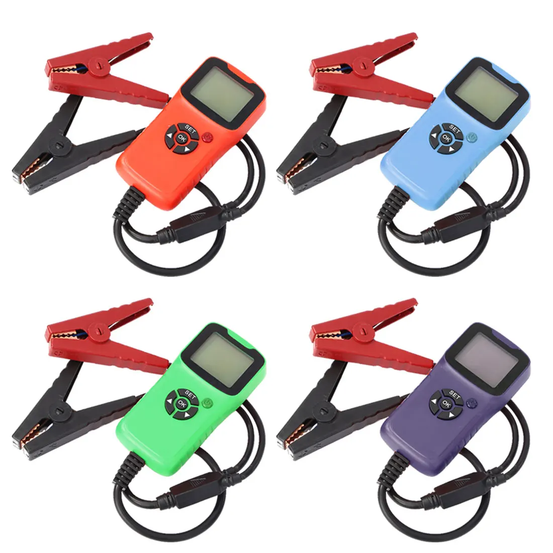 

12V Car Battery Tester Digital Automotive Diagnostic Battery Tester Analyzer Vehicle Cranking Charging Scanner Tool