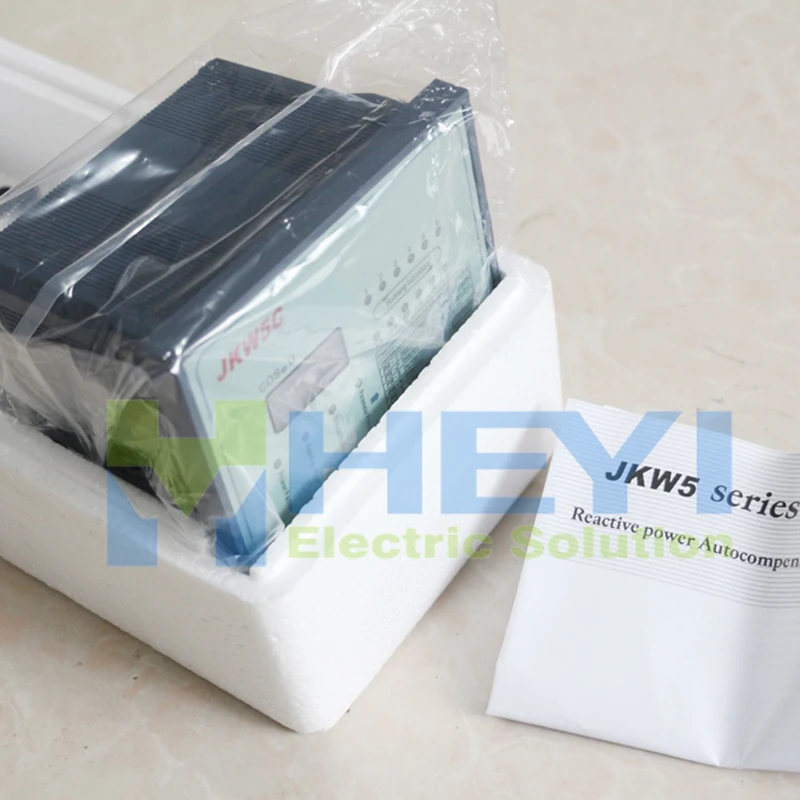 Контроллер компенсации реактивной мощности JKW5C для конденсатора фактора 6 шагов