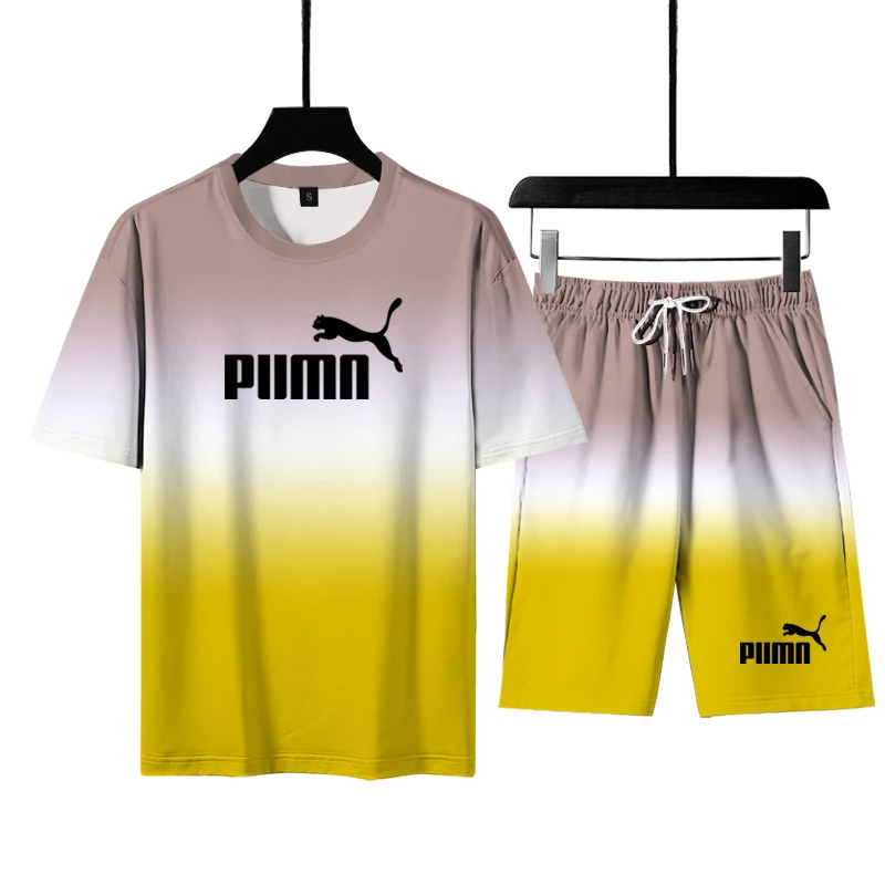 

Men's Hawaii suit print 2021 summer short sleeve beach shorts Street casual men's suit 2pcs s-6xl