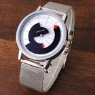 Часы мужские, кварцевые, со стальным сетчатым циферблатом