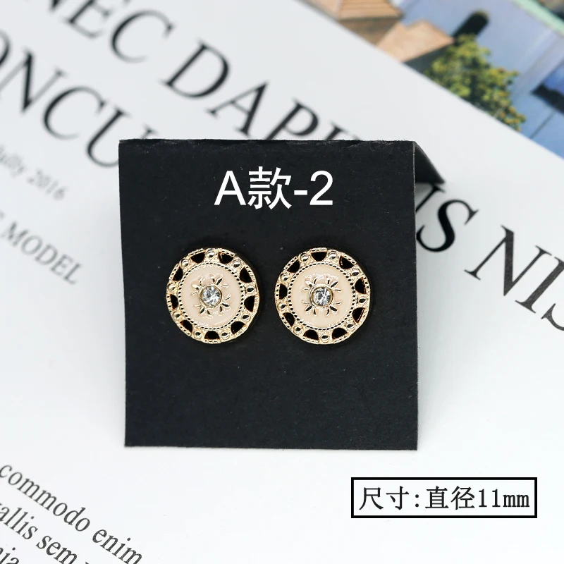 10 шт. 11 мм 12 декоративные пуговицы цветок для женщин рубашка одежда металлические