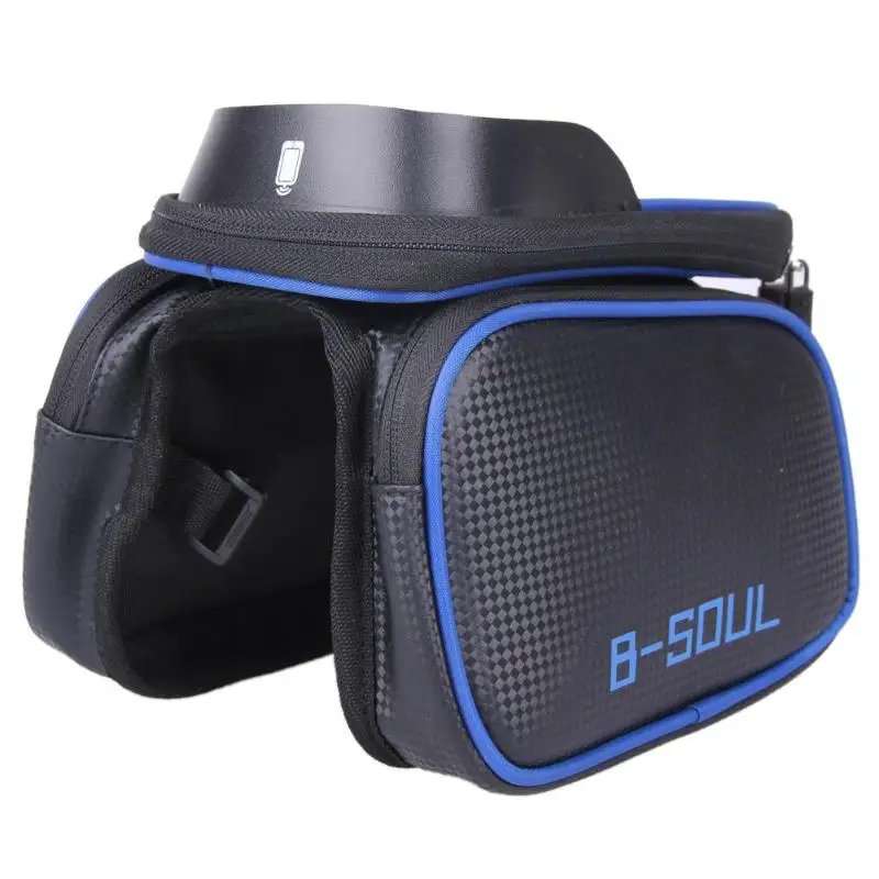 styleA B-SOUL нейлоновая сумка для велосипедной рамы, водонепроницаемая посылка, кошелек-туба с сенсорным экраном, держатель для велосипеда, Аксессуары для велосипеда - Цвет: styleA
