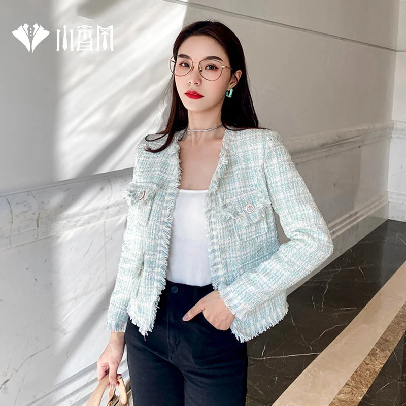 

Small fragrance coat 2021 new women's French t autumn dr small man versatile winter