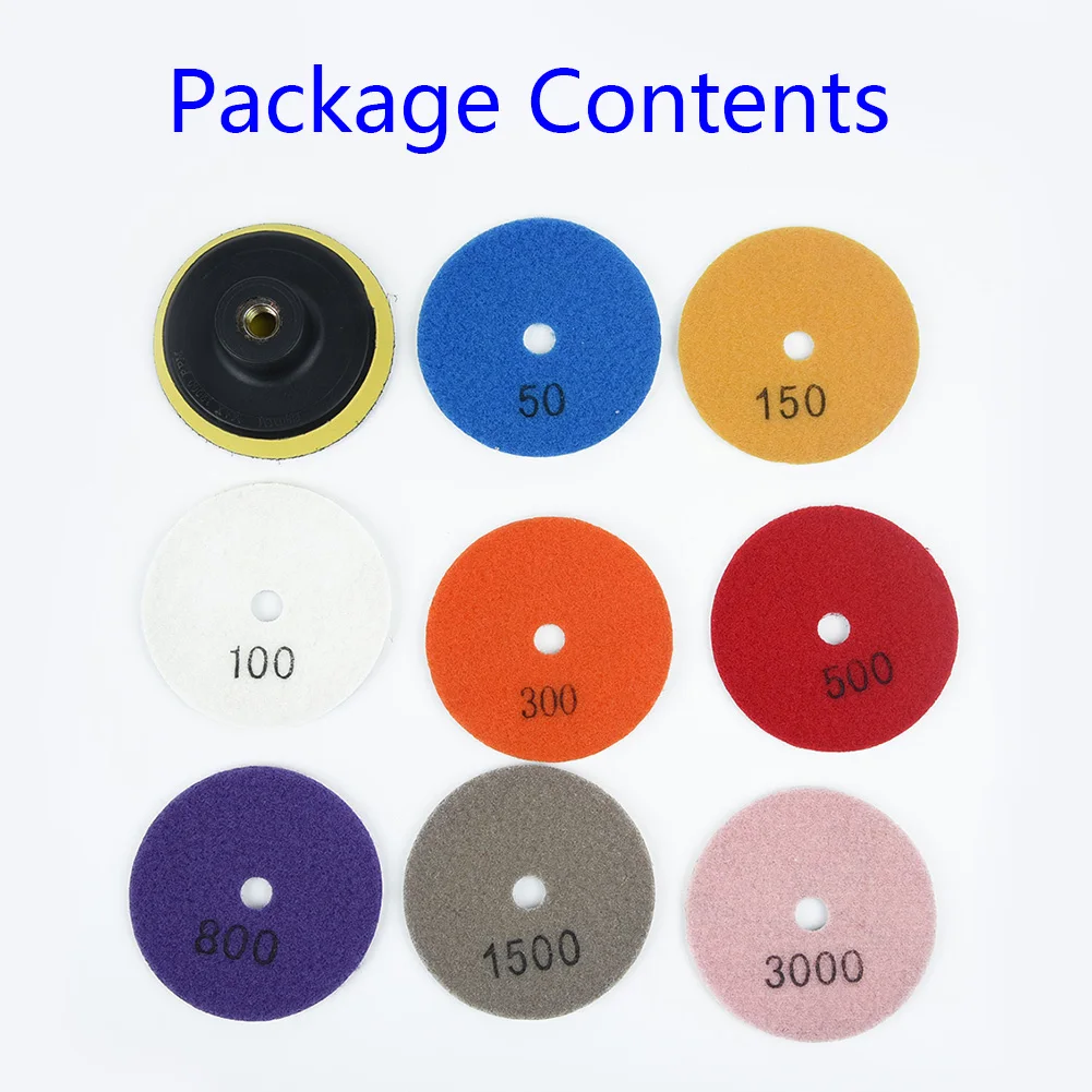 19 шт./компл. Алмазный полировальный коврик мраморный бетонный камень