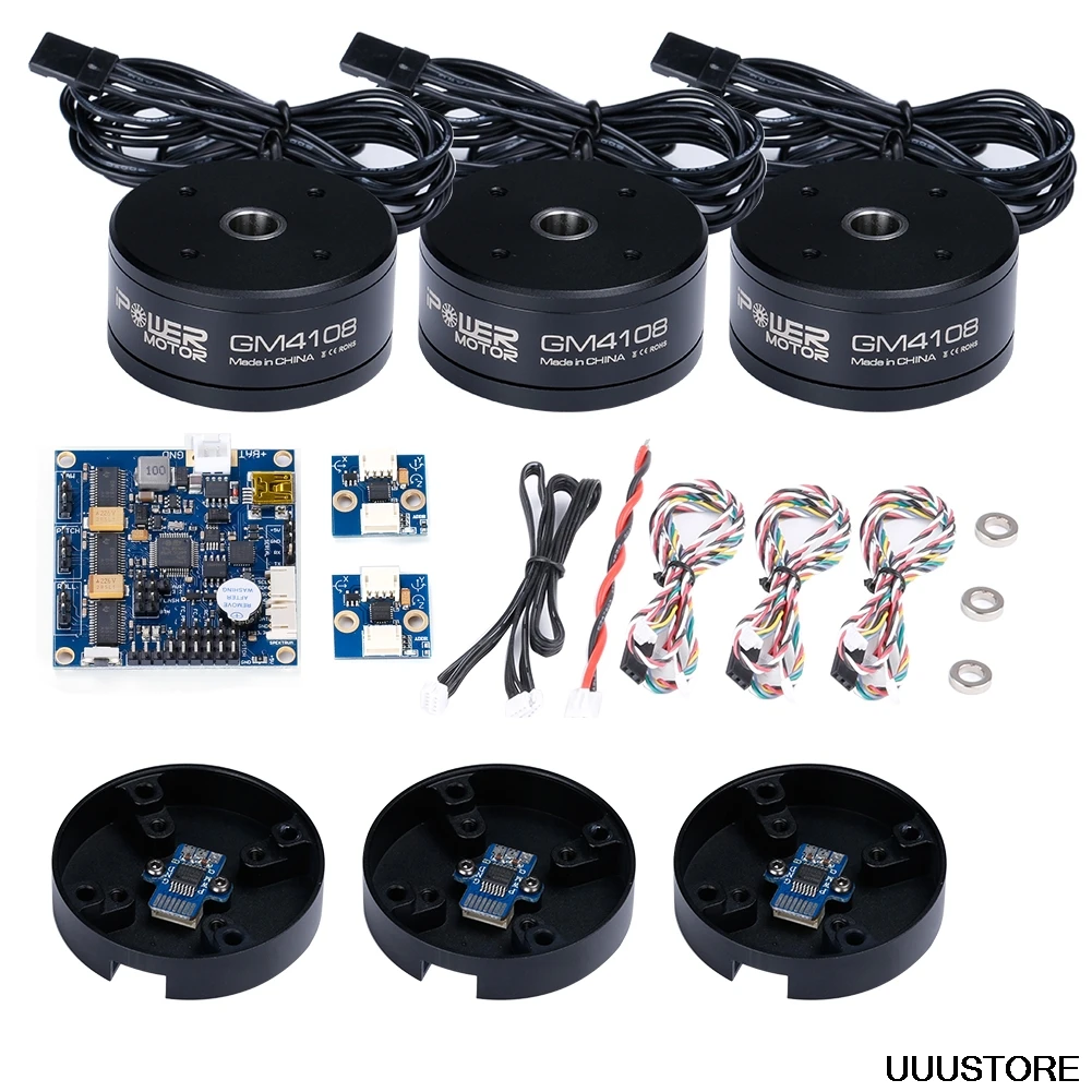 

Iflight Ipower AlexMos 32 BIT Extended BGC with GM4108H-120T GM4108 Brushless Motor AS5048A Encoder Combo Set For Aerial photo