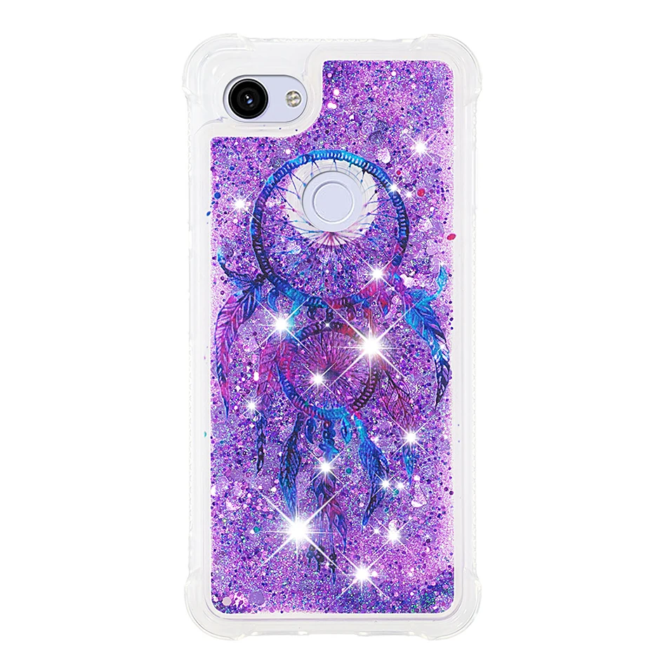 Color Drops Chimes Блестящий Жидкий чехол с сияющими блестками для Google Pixel 3A XL 3 XL чехол «зыбучие пески» для LG Stylo 5 K40 K12 Plus Aristo 2 Plus B31 - Цвет: Color Drops Chimes