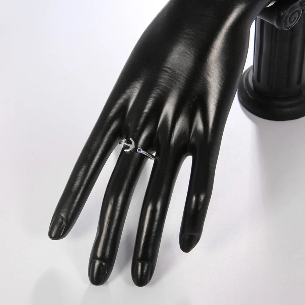 Регулируемое кольцо с якорем для женщин ювелирные украшения девочек вечерние