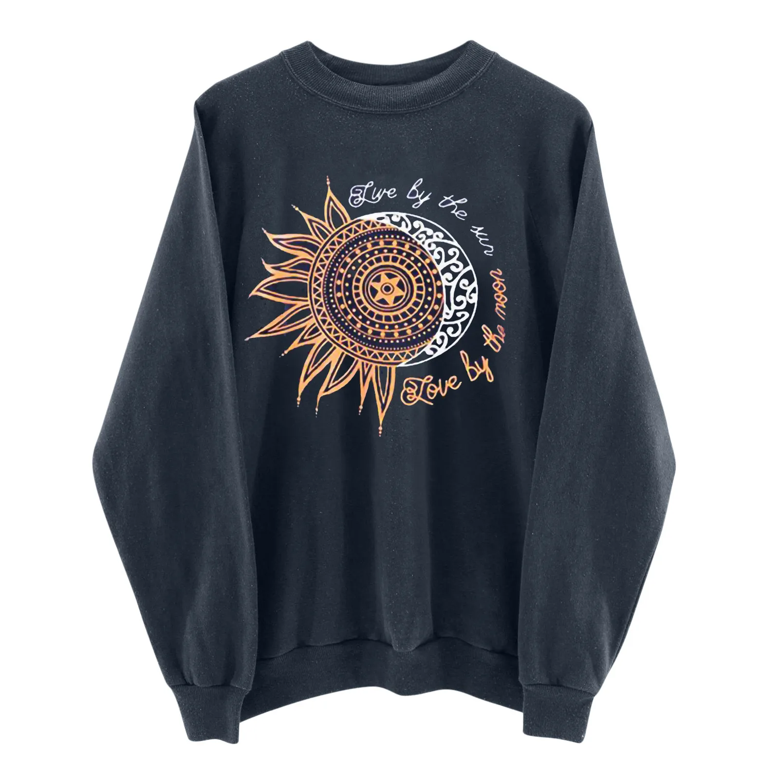 

2021 New Autumn Winter Creative Women Fish Print Casual Printing Long Sleeve Sweatshirt Pullover Tops Blouse Sweatshirt ##