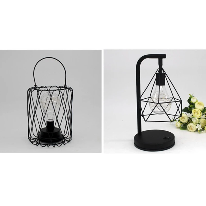 

Decorative Copper Frame Light European Retro Romantic Chandelier Lamps Bedroom Table Desk Iron Night Light