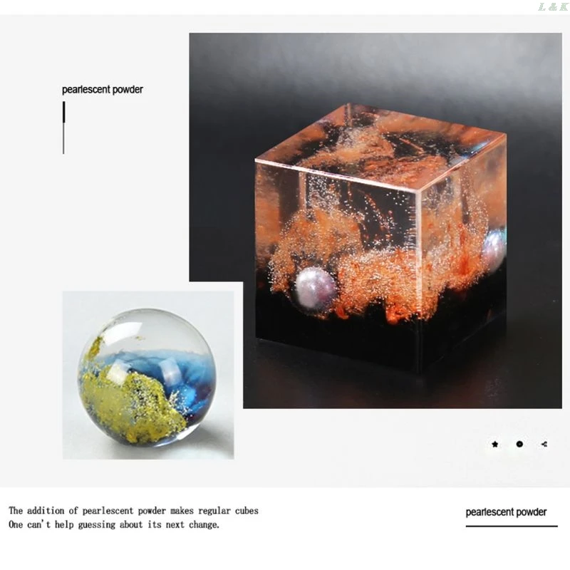 12 цветов слюды порошок эпоксидной смолы краситель жемчужный Пигмент натуральный