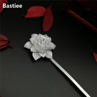 bastiee s999 sterling silver hmong hair stick natural daffodils flower hair accessories miao handmade hairpin luxury jewelry