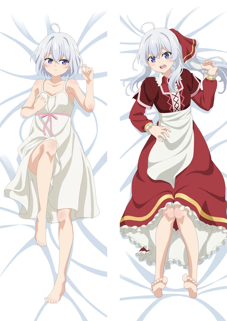 

Anime Wandering Witch: The Journey of Elaina Ashen Witch Cosplay Dakimakura Pillow Case Hugging Body Prop Xmas Gift