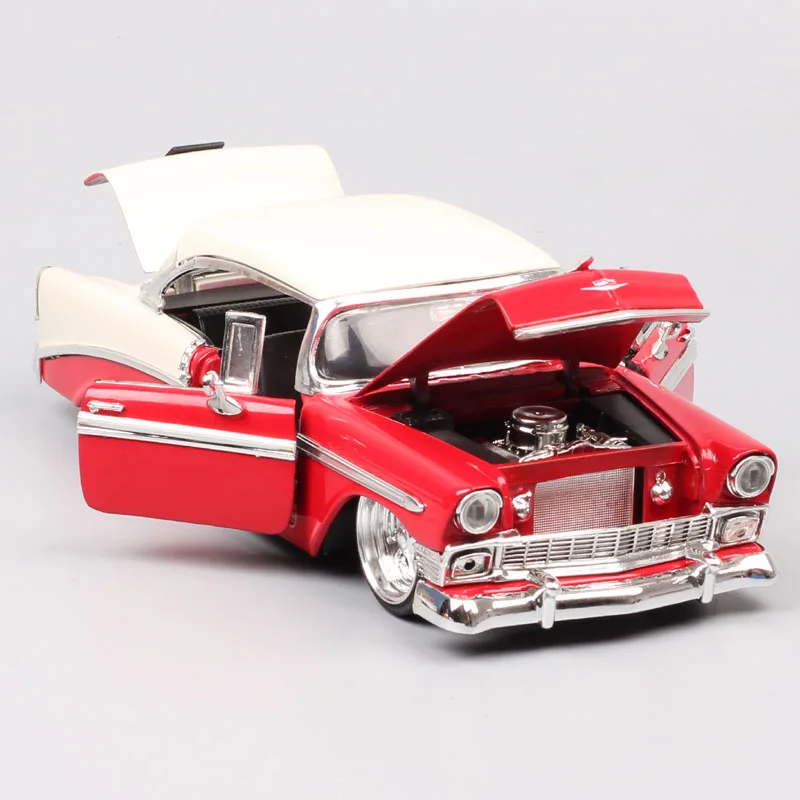 Детские 1:24 винтажные Jada старое 1956 chevrolet bel air hardtop chevy wagon металлические Литые и игрушечные машинки Миниатюрные модели автомобилей