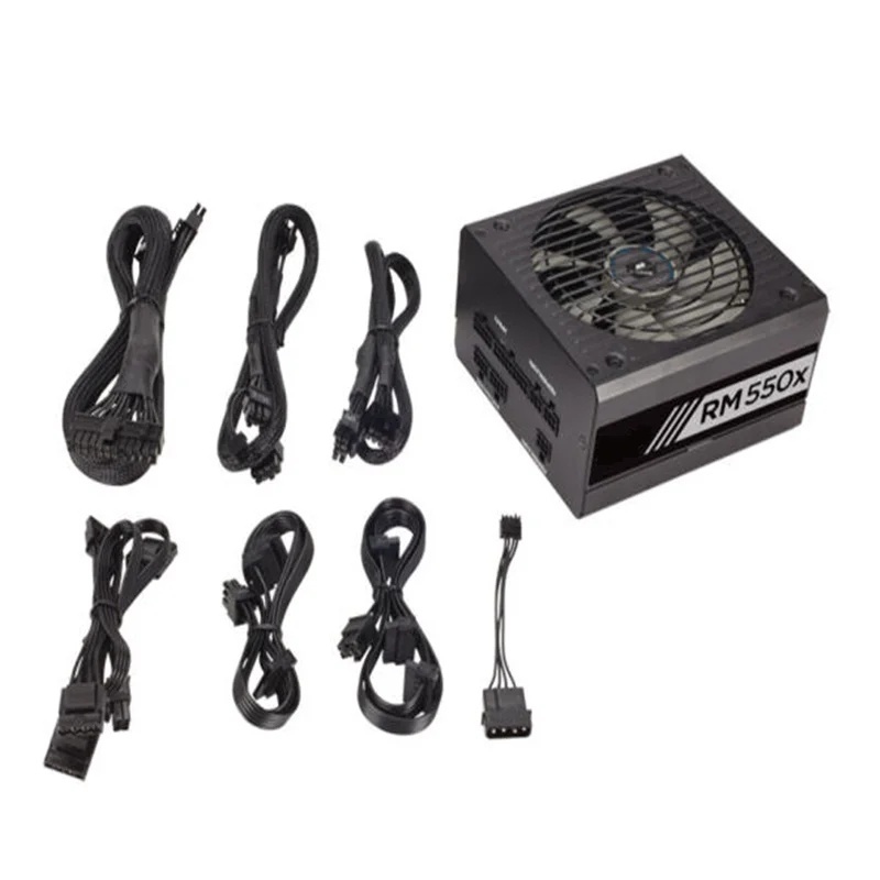 Новый блок питания для Corsair Brand ATX полный модуль 80plus ЗОЛОТОЙ бесшумный 550 Вт