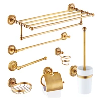 bronze bathroom accessories sets antique brass robe hookpaper holdertowel barsoap basketsoap dish holdertoilet brush