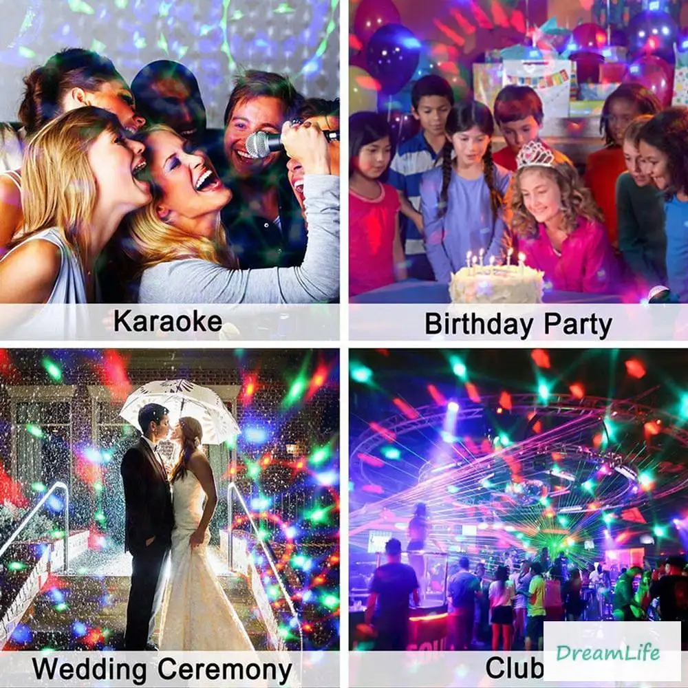 Светодиодный сценический мини-светильник с голосовым управлением 5 Вт 10