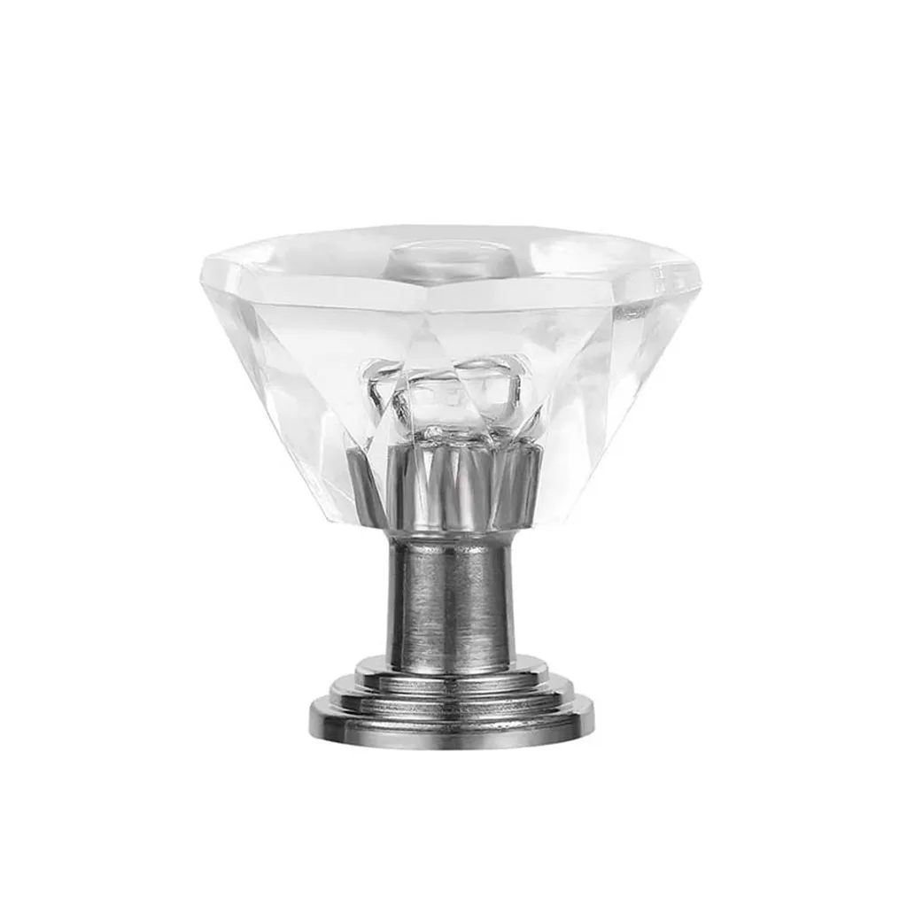 10 шт. акриловая дверная ручка Кристальное стекло бриллианты керамический шкаф