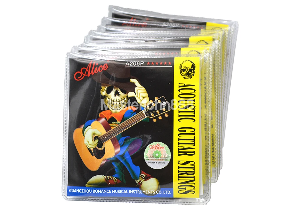 Струны для акустической гитары Alice 10 комплектов струны из нержавеющей стали с