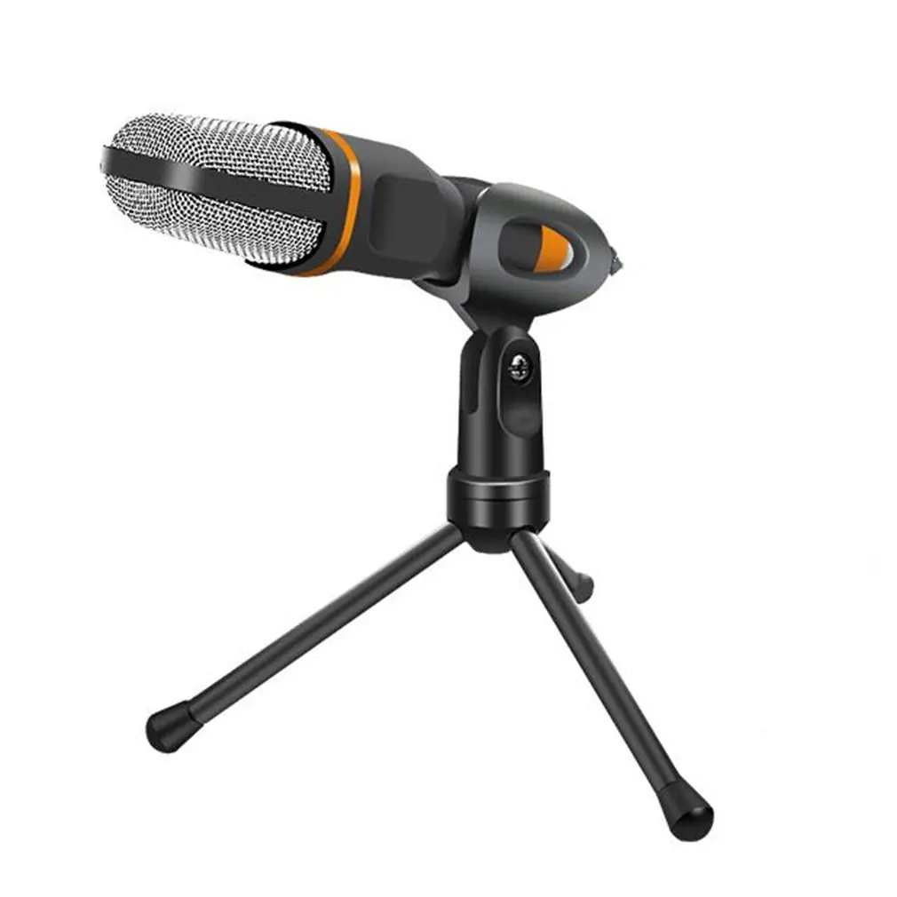 

Computer Microphone With Stand 3.5 Plug Game Voice Chat Low Noise Condenser Microphone Microphone With Stand